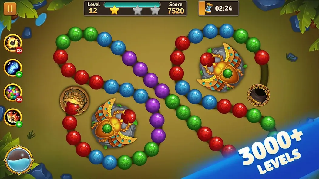 Jungle Marble Blast [МОД Menu] Screenshot 3