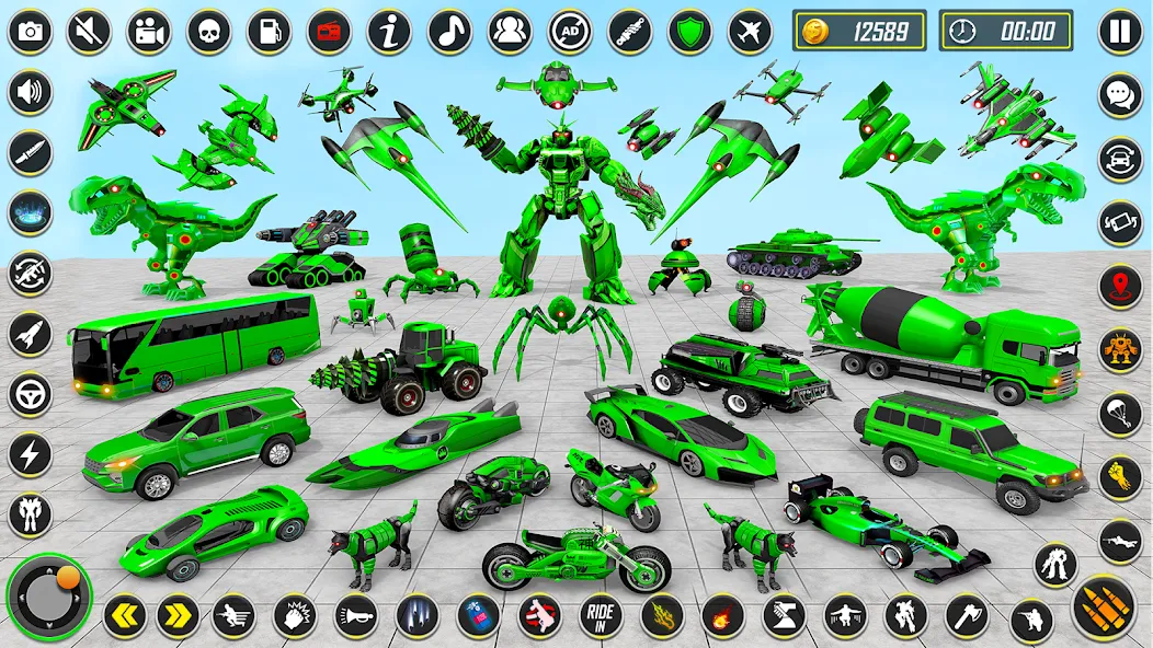 Dino Robot - Car Robot Games (Дино Робот) [МОД Много денег] Screenshot 1