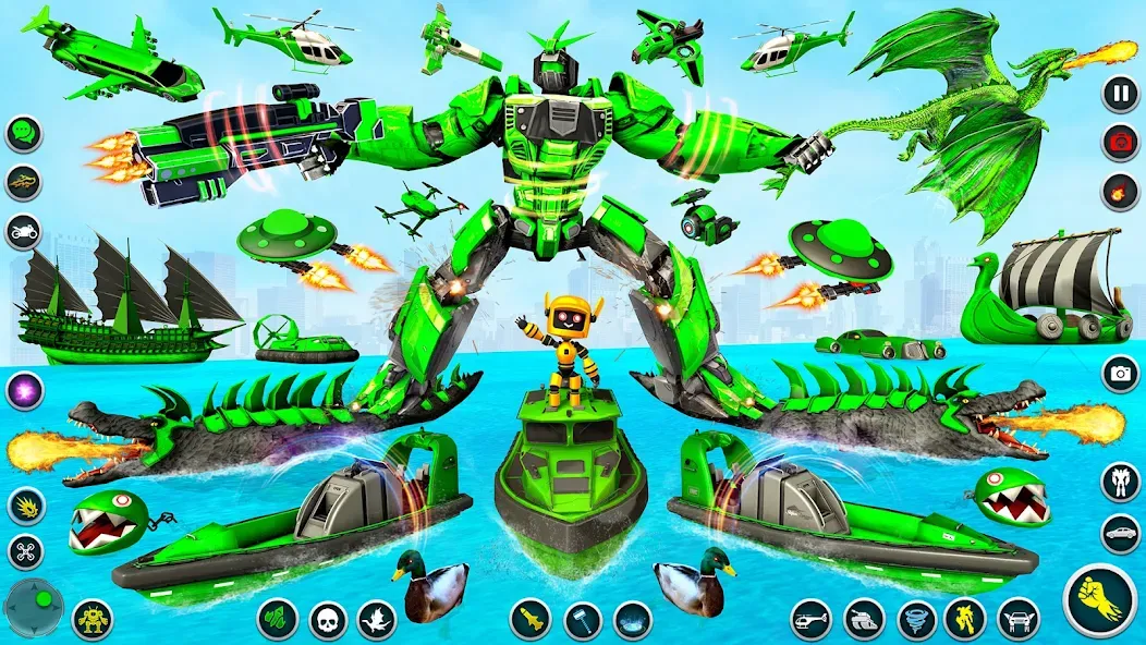 Dino Robot - Car Robot Games (Дино Робот) [МОД Много денег] Screenshot 2