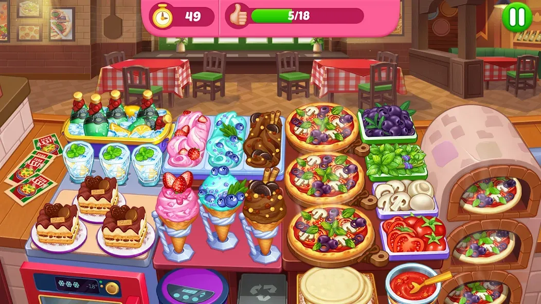 Crazy Cooking Diner: Chef Game (Крейзи кукинг дайнер) [МОД Unlimited Money] Screenshot 2