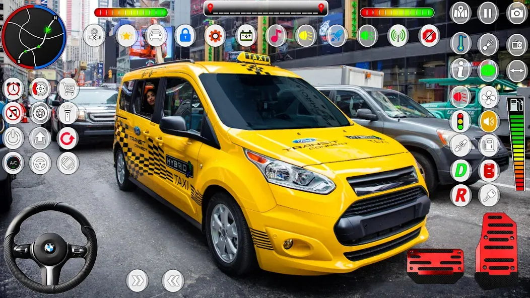 US Taxi Game 2023-Taxi Driver [МОД Menu] Screenshot 3