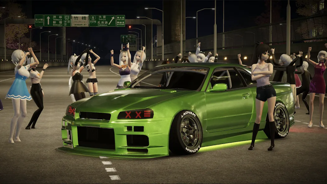 Kanjozokuレーサ Racing Car Games [МОД Unlocked] Screenshot 3