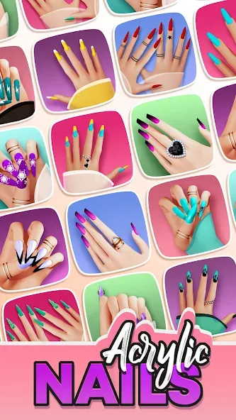 Acrylic Nails! [МОД Menu] Screenshot 1