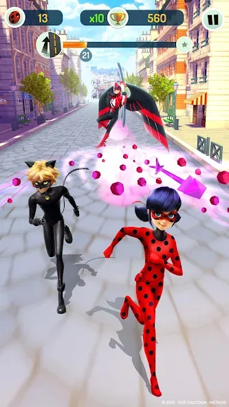 Miraculous Ladybug & Cat Noir [МОД Бесконечные монеты] Screenshot 5