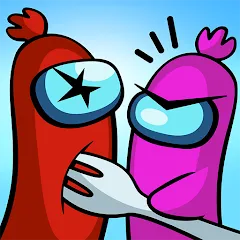 Скачать взломанную Sausage Wars.io  [МОД Бесконечные монеты]