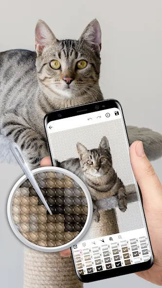 Cross Stitch Joy (Кроссстич радость) [МОД Много монет] Screenshot 3