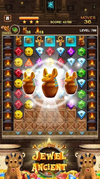 Jewel Ancient Pyramid Treasure [МОД Все открыто] Screenshot 2