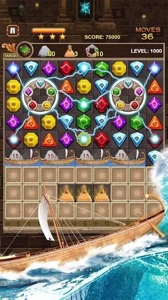 Jewel Ancient Pyramid Treasure [МОД Все открыто] Screenshot 3