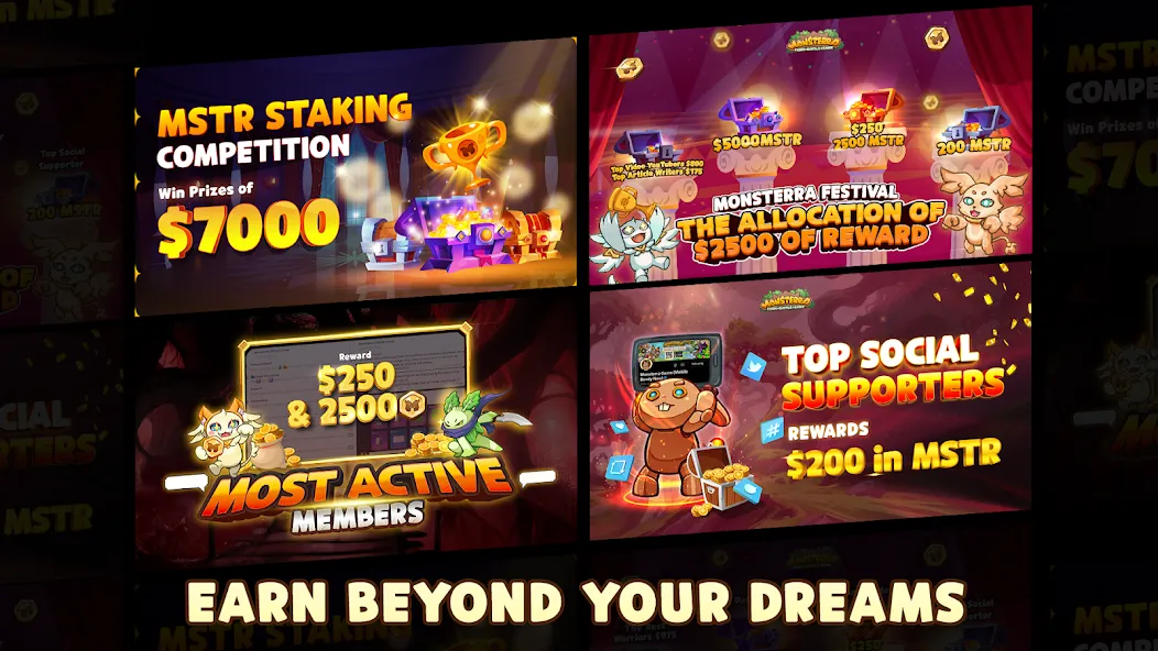 Monsterra: Crypto & NFT Game (Монстера) [МОД Бесконечные деньги] Screenshot 2