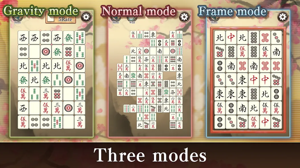 Mahjong Puzzle Shisensho (Маджонг Пазл Шисеншо) [МОД Menu] Screenshot 1