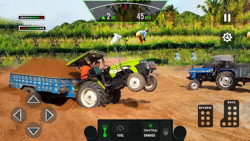 Tractor Simulator Farm Games (Фарминг игры) [МОД Много денег] Screenshot 2