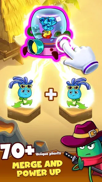 Zombie Defense - Plants War (Зомби Дефенс) [МОД Unlocked] Screenshot 3