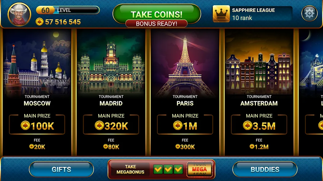 Poker Championship Tournaments [МОД Mega Pack] Screenshot 1