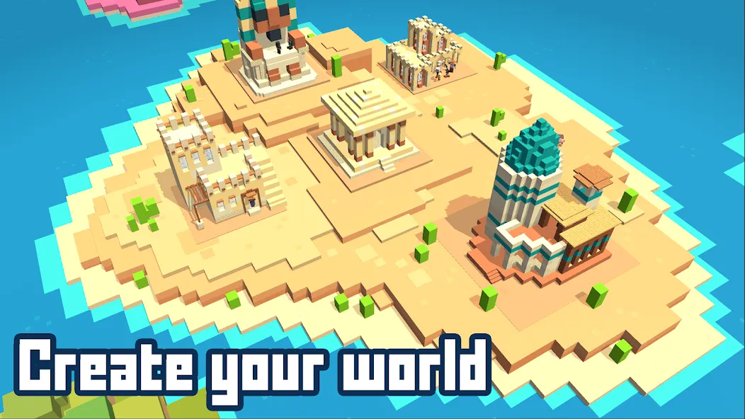 CubeCrafter (Кьюбкрафт) [МОД Бесконечные деньги] Screenshot 4