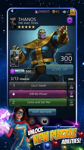 MARVEL Puzzle Quest: Hero RPG (Марвел Пазл Квест) [МОД Бесконечные монеты] Screenshot 3