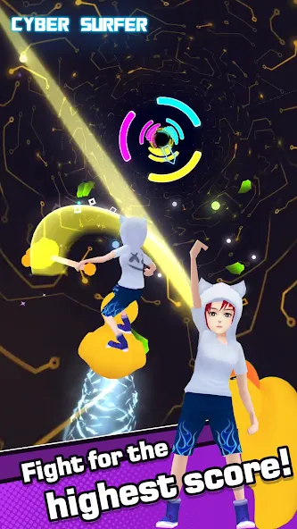 Cyber Surfer (Сайбер Серфер) [МОД Меню] Screenshot 4