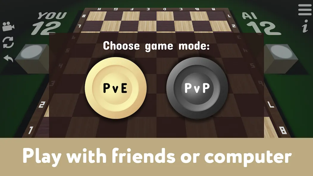 Checkers for two - Draughts [МОД Бесконечные деньги] Screenshot 2