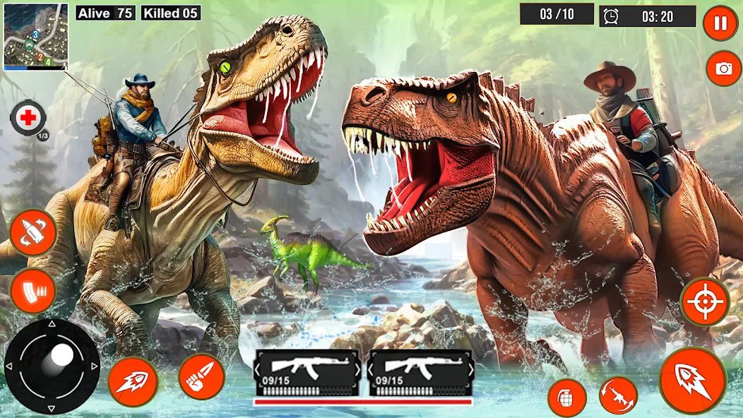 Real Dino Hunter 3D Gun Games (Уайлд Динозавр Хантер Ган Геймс) [МОД Menu] Screenshot 2