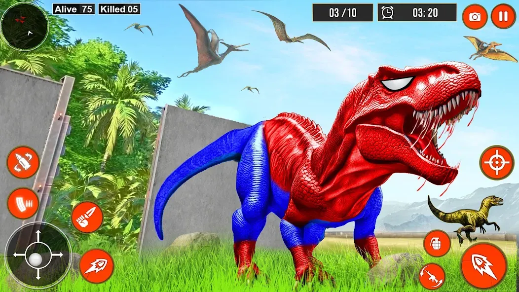 Real Dino Hunter 3D Gun Games (Уайлд Динозавр Хантер Ган Геймс) [МОД Menu] Screenshot 3
