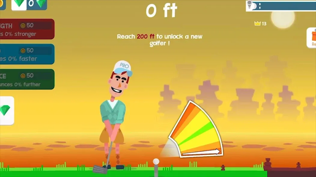 Golf Orbit: Oneshot Golf Games [МОД Бесконечные деньги] Screenshot 1
