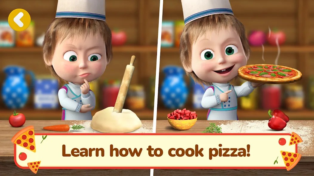 Masha and the Bear Pizza Maker [МОД Menu] Screenshot 3