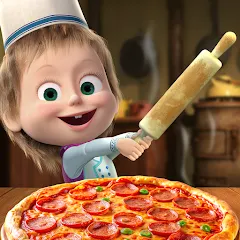 Скачать взломанную Masha and the Bear Pizza Maker  [МОД Menu]