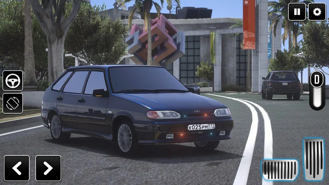 2114 Car Driving: Lada sedan [МОД Меню] Screenshot 2