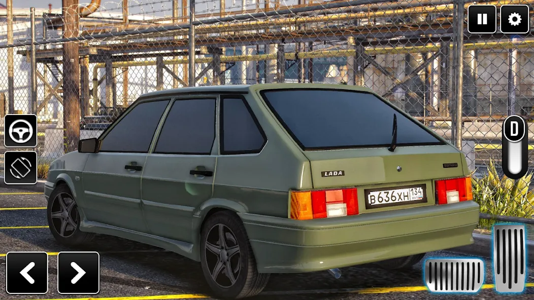 2114 Car Driving: Lada sedan [МОД Меню] Screenshot 3