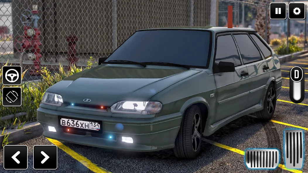 2114 Car Driving: Lada sedan [МОД Меню] Screenshot 5