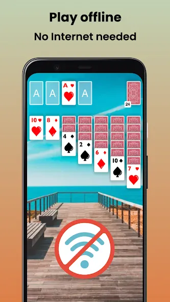 Klondike Solitaire Offline [МОД Меню] Screenshot 2