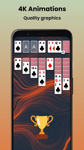 Klondike Solitaire Offline [МОД Меню] Screenshot 4