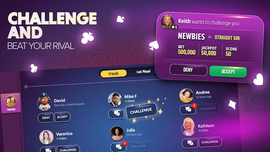 Gin Rummy Extra - Online Rummy (Джин Рамми Экстра) [МОД Mega Pack] Screenshot 3