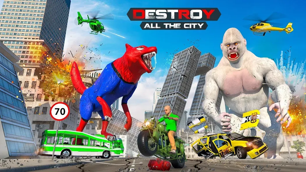 Giant Gorilla Bigfoot Monster (Энгри Горилла) [МОД Меню] Screenshot 1