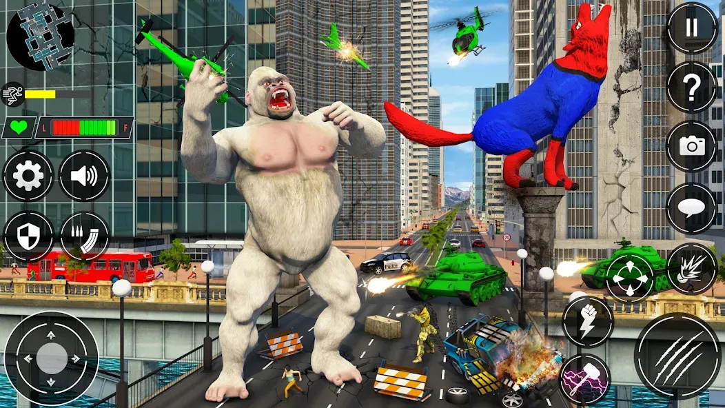 Giant Gorilla Bigfoot Monster (Энгри Горилла) [МОД Меню] Screenshot 4