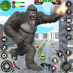 Взлом Giant Gorilla Bigfoot Monster (Энгри Горилла)  [МОД Меню]