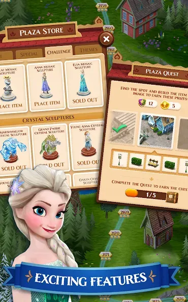 Disney Frozen Free Fall Games [МОД Бесконечные деньги] Screenshot 2