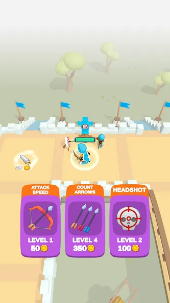 Wild Archer: Castle Defense (Ланд Инвейдер) [МОД Unlocked] Screenshot 3