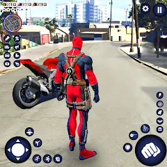 Скачать взломанную Miami Rope Hero Spider Game 2  [МОД Много денег]