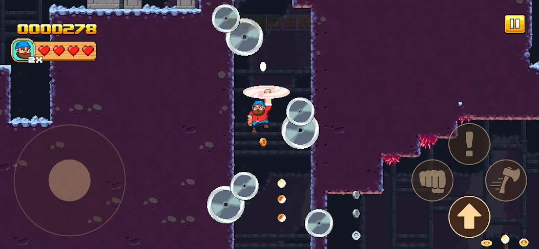 Timberman The Big Adventure (Тимбермен Большое Приключение) [МОД Много монет] Screenshot 1