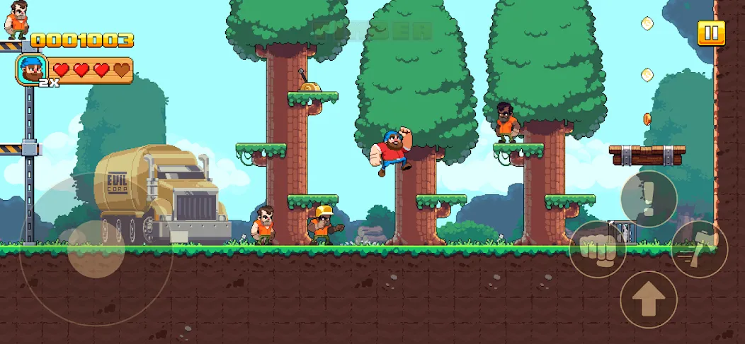 Timberman The Big Adventure (Тимбермен Большое Приключение) [МОД Много монет] Screenshot 2