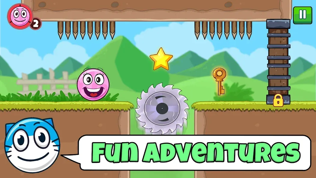 Red Ball Roller (Ред Болл Роллер) [МОД Mega Pack] Screenshot 1