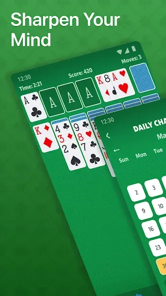 Solitaire - Classic Card Game (Солитер) [МОД Бесконечные монеты] Screenshot 2