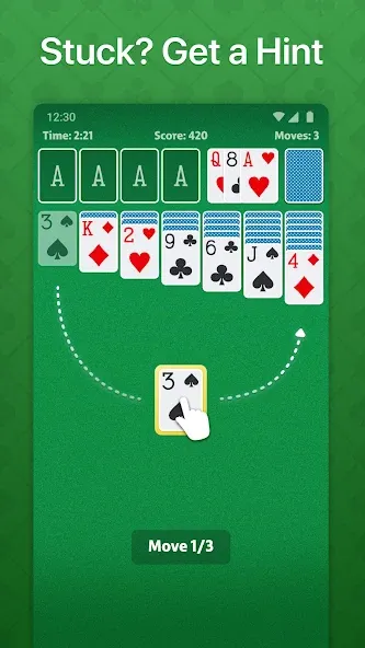 Solitaire - Classic Card Game (Солитер) [МОД Бесконечные монеты] Screenshot 4