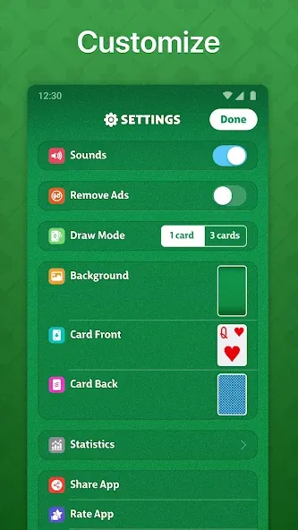 Solitaire - Classic Card Game (Солитер) [МОД Бесконечные монеты] Screenshot 5