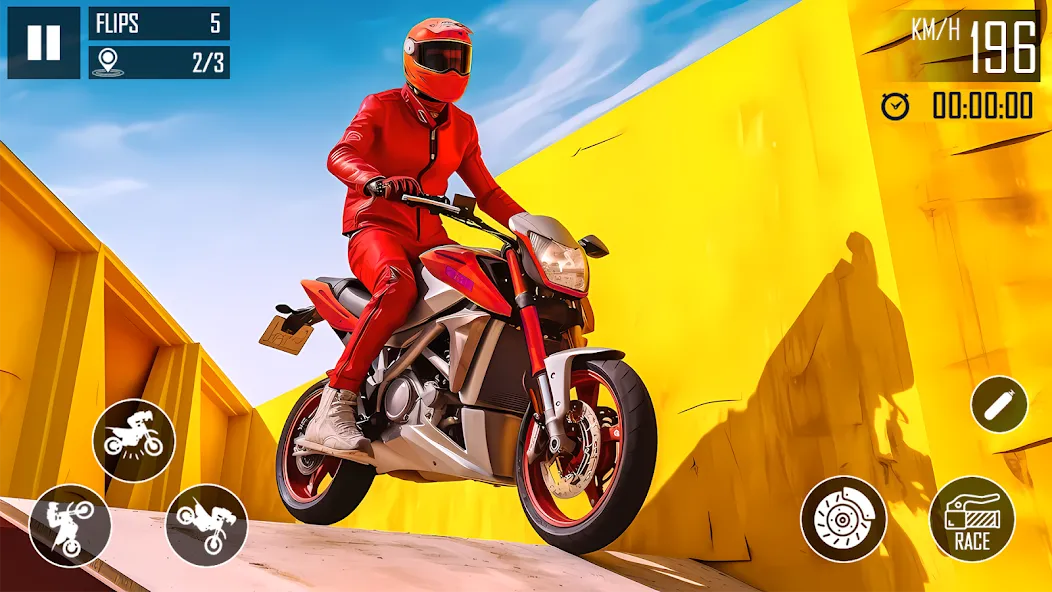 Ultimate Bike Stunt: Bike Game (Ультимейт Байк Стант) [МОД Много денег] Screenshot 3