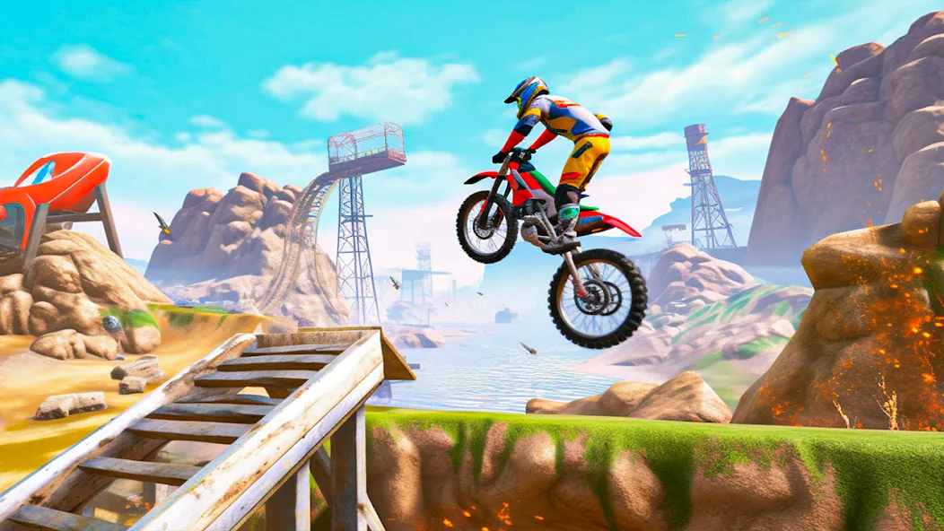 Ultimate Bike Stunt: Bike Game (Ультимейт Байк Стант) [МОД Много денег] Screenshot 4