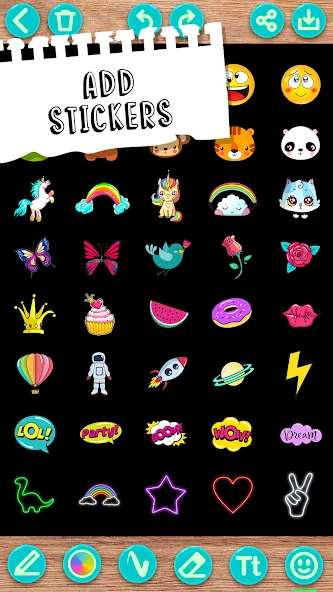 Draw Doodle - Kids drawing [МОД Mega Pack] Screenshot 4