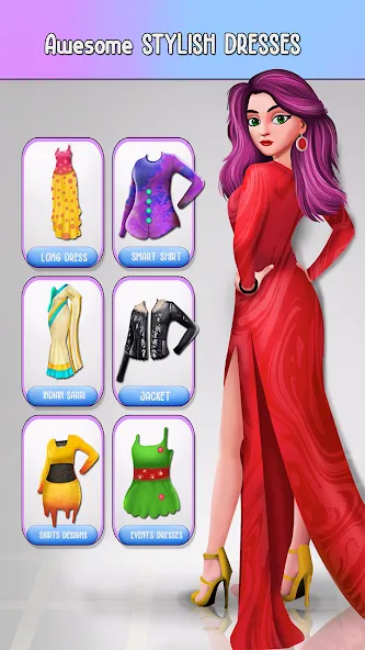 Fashion Stylist Makeup Dressup [МОД Unlimited Money] Screenshot 2