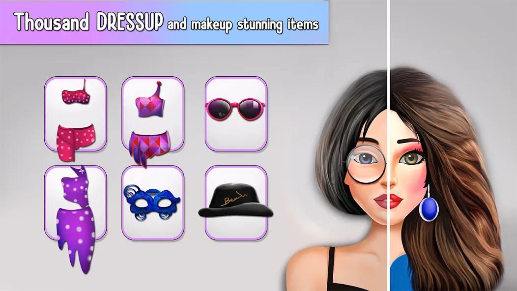 Fashion Stylist Makeup Dressup [МОД Unlimited Money] Screenshot 4