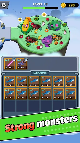 Merge Weapons：Air Island TD [МОД Unlimited Money] Screenshot 3